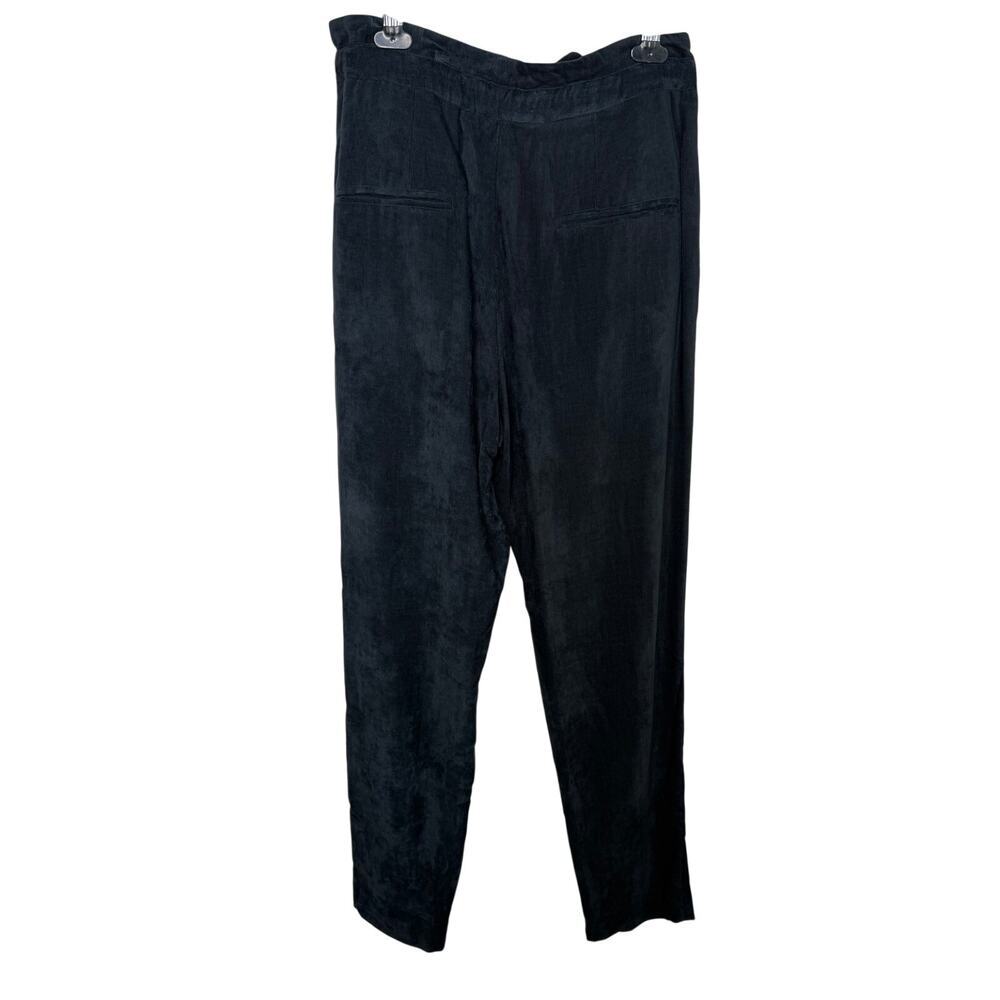 Isabel Marant Vilardo Corduroy High Waisted Belted Trouser Pants Faded Black 42 - Picture 6 of 10
